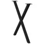 Patas para mesa de comedor en forma de X 2 uds acero negro by , Table legs - Ref: Foro24-4012920, Price: 55,47 €, Discount: %
