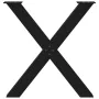 Patas para mesa de comedor en forma de X 2 uds acero negro by , Table legs - Ref: Foro24-4012976, Price: 103,39 €, Discount: %