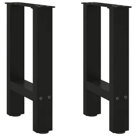 Patas de mesa de centro acero negro 2 uds 38x(42-43) cm de , Patas para mesas - Ref: Foro24-4013276, Precio: 57,50 €, Descuen...