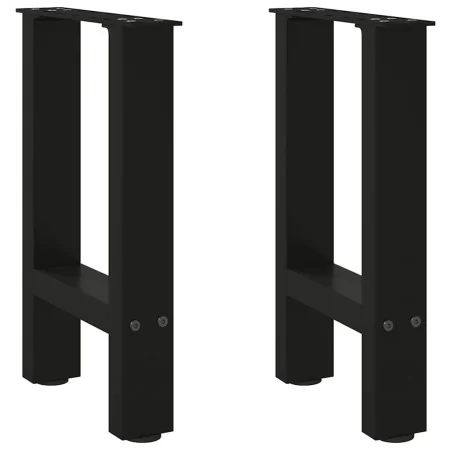Patas de mesa de centro acero negro 2 uds 38x(42-43) cm de , Patas para mesas - Ref: Foro24-4013276, Precio: 57,50 €, Descuen...