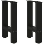 Patas de mesa de centro acero negro 2 uds 38x(42-43) cm de , Patas para mesas - Ref: Foro24-4013276, Precio: 57,50 €, Descuen...