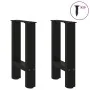 Patas de mesa de centro acero negro 2 uds 38x(42-43) cm de , Patas para mesas - Ref: Foro24-4013276, Precio: 57,50 €, Descuen...