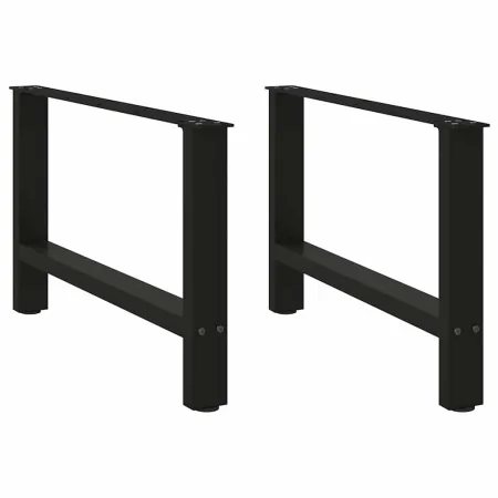 Patas de mesa de centro acero negro 2 uds 70x(42-43) cm de , Patas para mesas - Ref: Foro24-4013288, Precio: 70,23 €, Descuen...