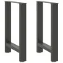 Patas de mesa de centro acero antracita 2 uds 60x(72-73) cm de , Patas para mesas - Ref: Foro24-4013306, Precio: 88,86 €, Des...