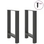 Patas de mesa de centro acero antracita 2 uds 60x(72-73) cm de , Patas para mesas - Ref: Foro24-4013306, Precio: 88,86 €, Des...