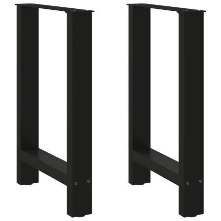 Patas de mesa de centro acero negro 2 uds 60x(72-73) cm de , Patas para mesas - Ref: Foro24-4013304, Precio: 81,80 €, Descuen...
