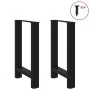 Patas de mesa de centro acero negro 2 uds 60x(72-73) cm de , Patas para mesas - Ref: Foro24-4013304, Precio: 81,80 €, Descuen...