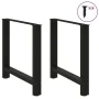 Patas de mesa de centro acero negro 2 uds 80x(72-73) cm de , Patas para mesas - Ref: Foro24-4013312, Precio: 89,75 €, Descuen...