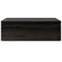 Caja de madera con tapa madera maciza de pino negra 40x30x13 cm de , Cestas para almacenaje - Ref: Foro24-4017395, Precio: 38...
