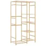 Perchero con estantes bambú 100x50x184,5 cm de , Organizadores de vestidores y perchas de barra - Ref: Foro24-4008920, Precio...