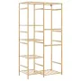 Perchero con estantes bambú 100x50x184,5 cm de , Organizadores de vestidores y perchas de barra - Ref: Foro24-4008920, Precio...