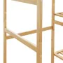 Perchero con estantes bambú 100x50x184,5 cm de , Organizadores de vestidores y perchas de barra - Ref: Foro24-4008920, Precio...