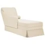 Chaise longue respaldo reposabrazos derecho terciopelo lino de , Divanes - Ref: Foro24-4009790, Precio: 128,76 €, Descuento: %