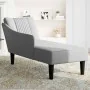 Chaise longue con reposabrazos derecho tela gris claro de , Divanes - Ref: Foro24-4009800, Precio: 93,75 €, Descuento: %