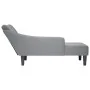 Chaise longue con reposabrazos derecho tela gris claro de , Divanes - Ref: Foro24-4009800, Precio: 93,75 €, Descuento: %