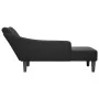 Chaise longue con reposabrazos derecho tela negra de , Divanes - Ref: Foro24-4009802, Precio: 114,26 €, Descuento: %