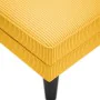 Chaise longue con cojín de tela de pana amarillo claro de , Divanes - Ref: Foro24-4009821, Precio: 120,78 €, Descuento: %