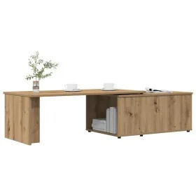 Mesa de centro madera de ingeniería roble artisan 150x50x35 cm by , Coffee table - Ref: Foro24-855981, Price: 79,73 €, Discou...