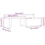 Mesa de centro madera de ingeniería roble artisan 150x50x35 cm de , Mesas de centro - Ref: Foro24-855981, Precio: 79,73 €, De...