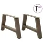 Patas de mesa de centro forma A 2uds acero 70x(30-31) cm de , Patas para mesas - Ref: Foro24-4012827, Precio: 66,32 €, Descue...
