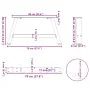 Patas de mesa de centro forma A 2uds acero 70x(30-31) cm de , Patas para mesas - Ref: Foro24-4012827, Precio: 66,32 €, Descue...