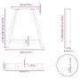 Patas de mesa de centro forma A 2uds acero 80x(72-73) cm de , Patas para mesas - Ref: Foro24-4012859, Precio: 90,97 €, Descue...