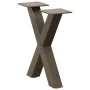 Patas de mesa centro forma X 2uds acero natural 30x(30-31) cm de , Patas para mesas - Ref: Foro24-4012871, Precio: 42,79 €, D...