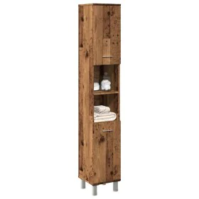 Armario de baño madera contrachapada envejecida 30x30x179 cm de , Muebles de baño - Ref: Foro24-856140, Precio: 89,53 €, Desc...