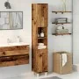 Armario de baño madera contrachapada envejecida 30x30x179 cm de , Muebles de baño - Ref: Foro24-856140, Precio: 89,53 €, Desc...