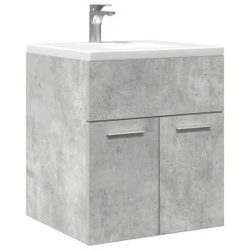 Mueble de lavabo madera ingeniería gris hormigón 41x38,5x46 cm de , Muebles de baño - Ref: Foro24-856204, Precio: 35,27 €, De...