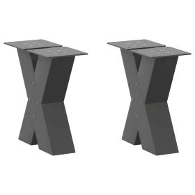 Patas de mesa centro forma X 2uds acero antracita 40x(30-31) cm de , Patas para mesas - Ref: Foro24-4012934, Precio: 77,61 €,...