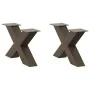 Patas de mesa de centro forma X 2uds acero natural 60x(30-31) cm de , Patas para mesas - Ref: Foro24-4012943, Precio: 86,90 €...