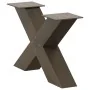 Patas de mesa de centro forma X 2uds acero natural 60x(30-31) cm de , Patas para mesas - Ref: Foro24-4012943, Precio: 86,90 €...