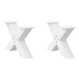 Patas de mesa de centro forma X 2uds acero blanco 60x(30-31) cm von , Tischbeine - Ref: Foro24-4012941, Preis: 86,22 €, Rabat...