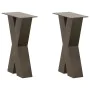 Patas de mesa centro forma X 2uds acero natural 38x(42-43) cm de , Patas para mesas - Ref: Foro24-4012955, Precio: 82,63 €, D...