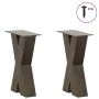 Patas de mesa centro forma X 2uds acero natural 38x(42-43) cm de , Patas para mesas - Ref: Foro24-4012955, Precio: 82,63 €, D...