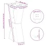Patas de mesa centro forma X 2uds acero natural 38x(42-43) cm de , Patas para mesas - Ref: Foro24-4012955, Precio: 82,63 €, D...