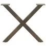 Patas de mesa centro forma X 2uds acero natural 60x(42-43) cm de , Patas para mesas - Ref: Foro24-4012903, Precio: 55,18 €, D...