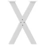 Patas para mesa comedor forma X 2uds acero blanco 50x(72-73) cm de , Patas para mesas - Ref: Foro24-4012969, Precio: 103,50 €...