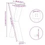 Patas para mesa comedor forma X 2uds acero blanco 50x(72-73) cm de , Patas para mesas - Ref: Foro24-4012969, Precio: 103,50 €...