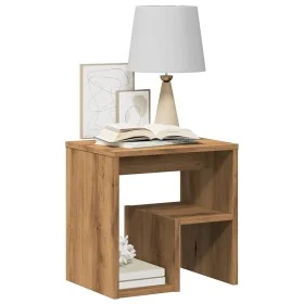 Mesita de noche madera de ingeniería roble artisian 40x30x40 cm de , Mesitas de noche - Ref: Foro24-856528, Precio: 31,07 €, ...