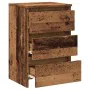 Mesitas de noche 2uds madera ingeniería envejecida 40x35x62,5cm de , Mesitas de noche - Ref: Foro24-856523, Precio: 96,32 €, ...