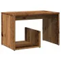 Mesa auxiliar de madera contrachapada envejecida 59x36x38 cm by , Side tables - Ref: Foro24-856540, Price: 32,49 €, Discount: %