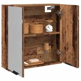 Armario de espejo de baño contrachapada envejecida 64x20x66,5cm by , bathroom vanities - Ref: Foro24-856940, Price: 72,41 €, ...