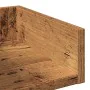 Librería de madera contrachapada envejecida 86x25,5x140 cm de , Librerías y estanterías - Ref: Foro24-856692, Precio: 77,72 €...