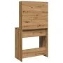 Tocador con espejo roble artisan 74,5x40x141 cm de , Mesas - Ref: Foro24-857008, Precio: 98,97 €, Descuento: %
