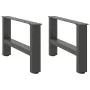 Patas de mesa de centro antracita 2 uds acero 50x(30-31) cm de , Patas para mesas - Ref: Foro24-4013262, Precio: 60,62 €, Des...