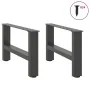 Patas de mesa de centro antracita 2 uds acero 50x(30-31) cm de , Patas para mesas - Ref: Foro24-4013262, Precio: 60,62 €, Des...