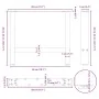 Patas para mesa de centro de acero natural 2 uds 50x(42-43) cm de , Patas para mesas - Ref: Foro24-4013283, Precio: 59,24 €, ...