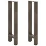 Patas para mesa de centro de acero natural 2 uds 28x(72-73) cm de , Patas para mesas - Ref: Foro24-4013295, Precio: 61,47 €, ...